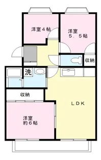 シャトレー鵠沼【2階】の間取り
