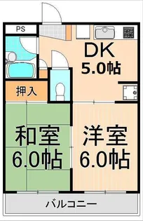 ハイム北山【4階】の間取り