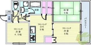 パークサイド田中2号館【5階】の間取り