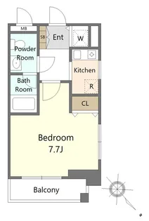 ヌーベルメゾン羽田【2階】の間取り