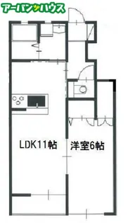 クレア南棟【1階】の間取り