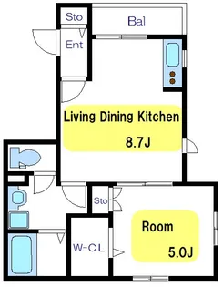 ル フレール滝野川【1階】の間取り