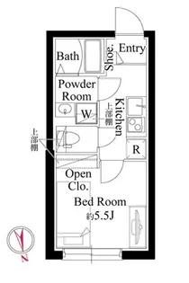 ルーム馬込【1階】の間取り