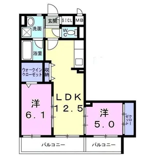 ヴィラ フェリシア【1階】の間取り