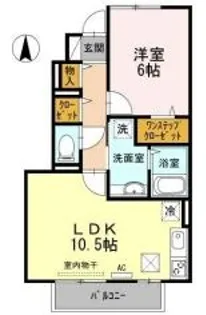 サリネージュ山手 G【1階】の間取り