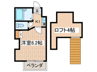 クレイスA【2階】の間取り
