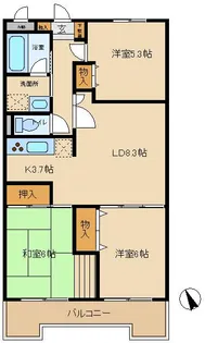 コーボック国領【2階】の間取り