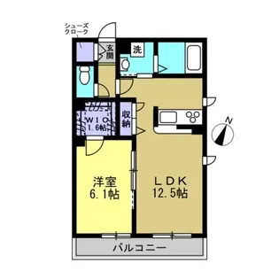 クオリスタ新川崎【2階】の間取り