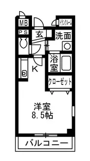 サンモールハイツA【2階】の間取り