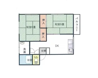 新保4『サンライズコーポ』【2階】の間取り