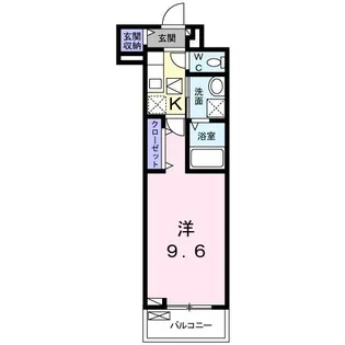 エピーメロン亀青【1階】の間取り