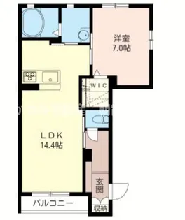 プルメリアA(シャーメゾン)【1階】の間取り