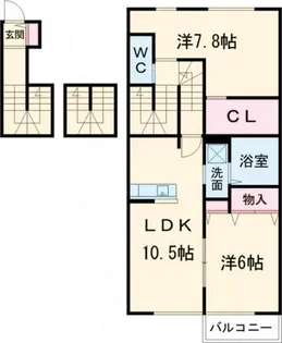 サニースクエア【2階】の間取り