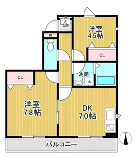 パルコール【2階】の間取り