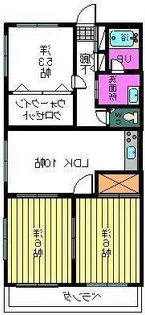 グリーンライズ大野原【1階】の間取り