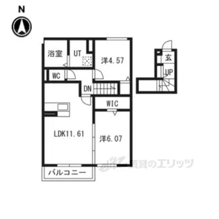 Livra紫竹【2階】の間取り