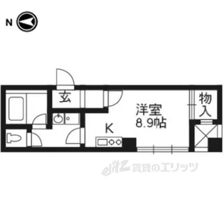 セントエルモ三条【4階】の間取り
