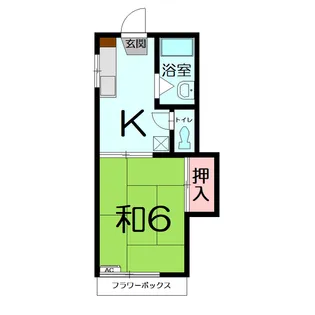 シティハイムマキ【2階】の間取り