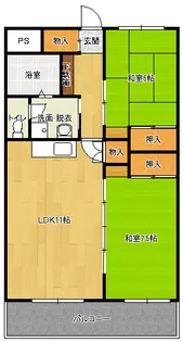 クリスタルクワァハウス【5階】の間取り
