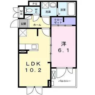 リアン【3階】の間取り