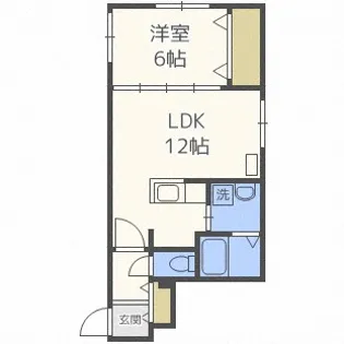 Comfort美園4条【4階】の間取り