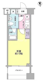 メインステージ白金高輪駅前【8階】の間取り