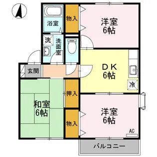 サイプレスタウン【2階】の間取り