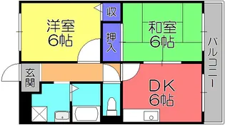 メゾン東陽【1階】の間取り