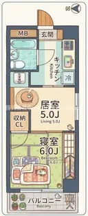 白倉マンション【7階】の間取り