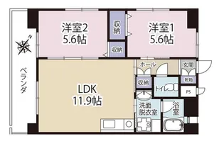 ネクステージCamelliaII ~カメリアII~【8階】の間取り