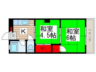 天王マンション【4階】の間取り