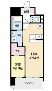 セレニテ難波グランデュシュッド【7階】の間取り