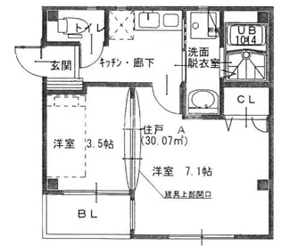 リトルフラワー【1階】の間取り