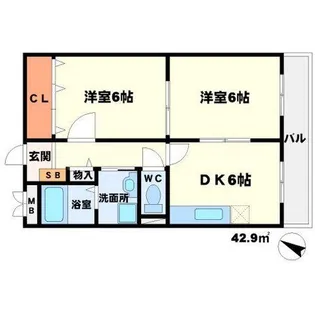 バンブーヒル千里【3階】の間取り