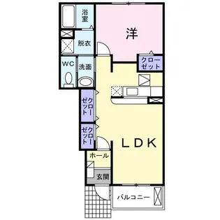エレガンシア【1階】の間取り