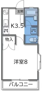 ボンジュール【2階】の間取り