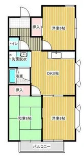 グリーンウッドA【1階】の間取り