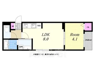 ハーモニーテラス伝法6【1階】の間取り