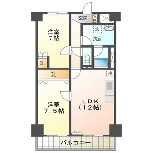 ラ・プランタン【4階】の間取り