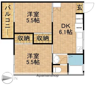 サンヴェール池田A【2階】の間取り
