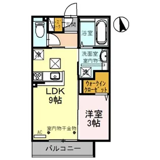 ゼフィール【1階】の間取り