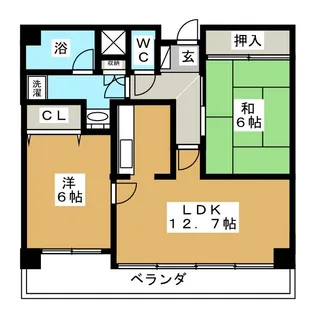 SSK若林【1階】の間取り