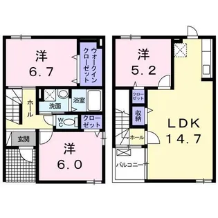 プルマージュの間取り