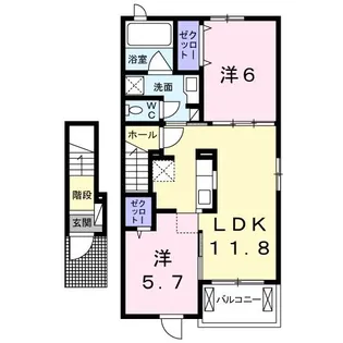 エレガンテ【2階】の間取り