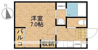 クレフラスト新浜松駅西【2階】の間取り
