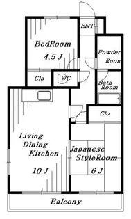 第5フェニックス【4階】の間取り