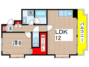 エスポワール千葉【4階】の間取り