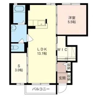レーベンプラッツ【1階】の間取り