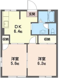 サニーハイツ高橋 積水ハウス施工・P1台付!【2階】の間取り