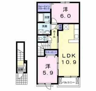 エテルノ・ピーヌ I【2階】の間取り